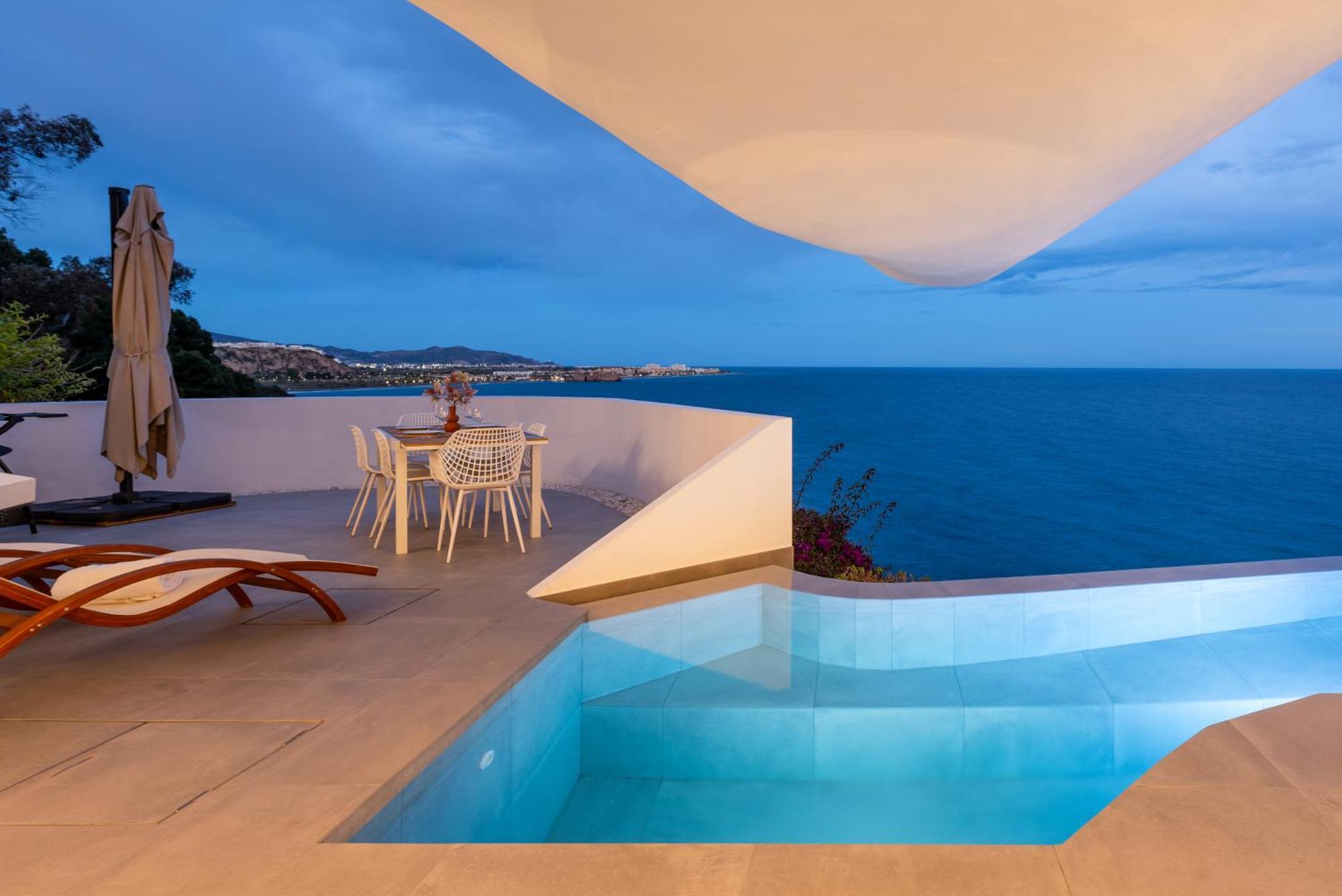 Rentitspain Casa Del Acantilado Piscina Climatizada Salobreña Esterno foto