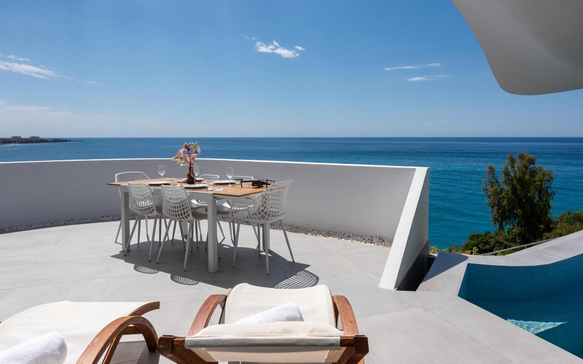 Rentitspain Casa Del Acantilado Piscina Climatizada Salobreña Esterno foto
