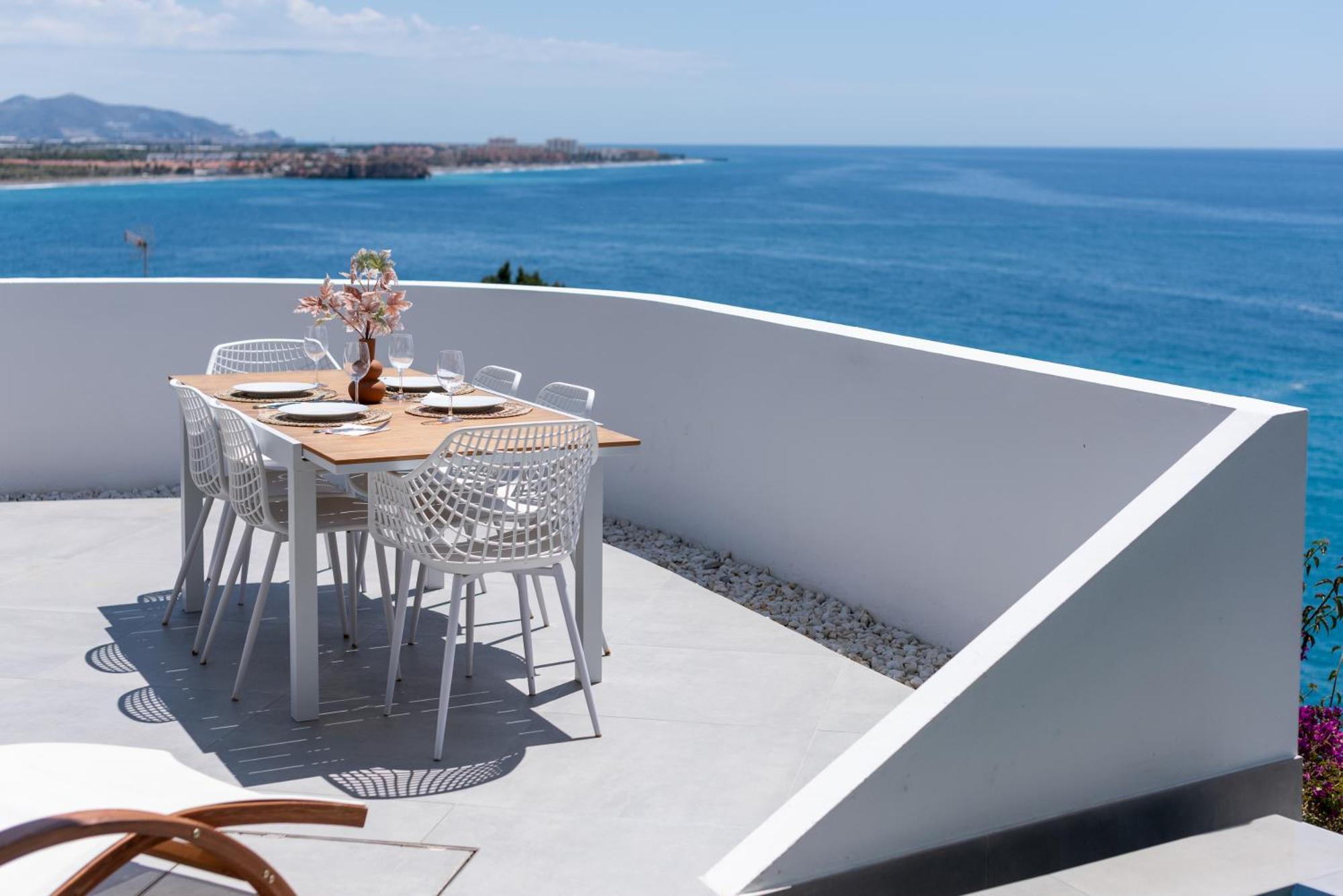 Rentitspain Casa Del Acantilado Piscina Climatizada Salobreña Esterno foto