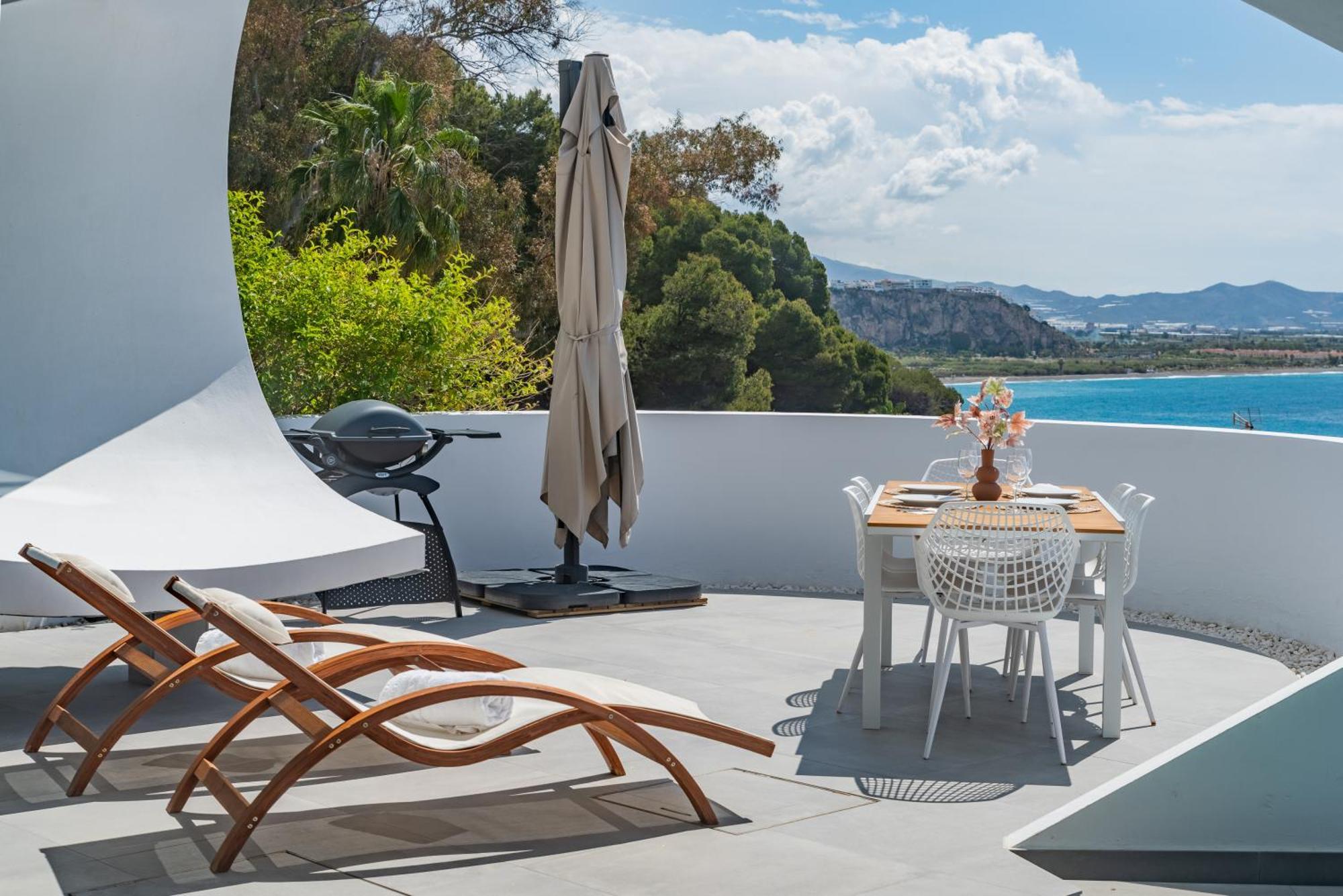 Rentitspain Casa Del Acantilado Piscina Climatizada Salobreña Esterno foto