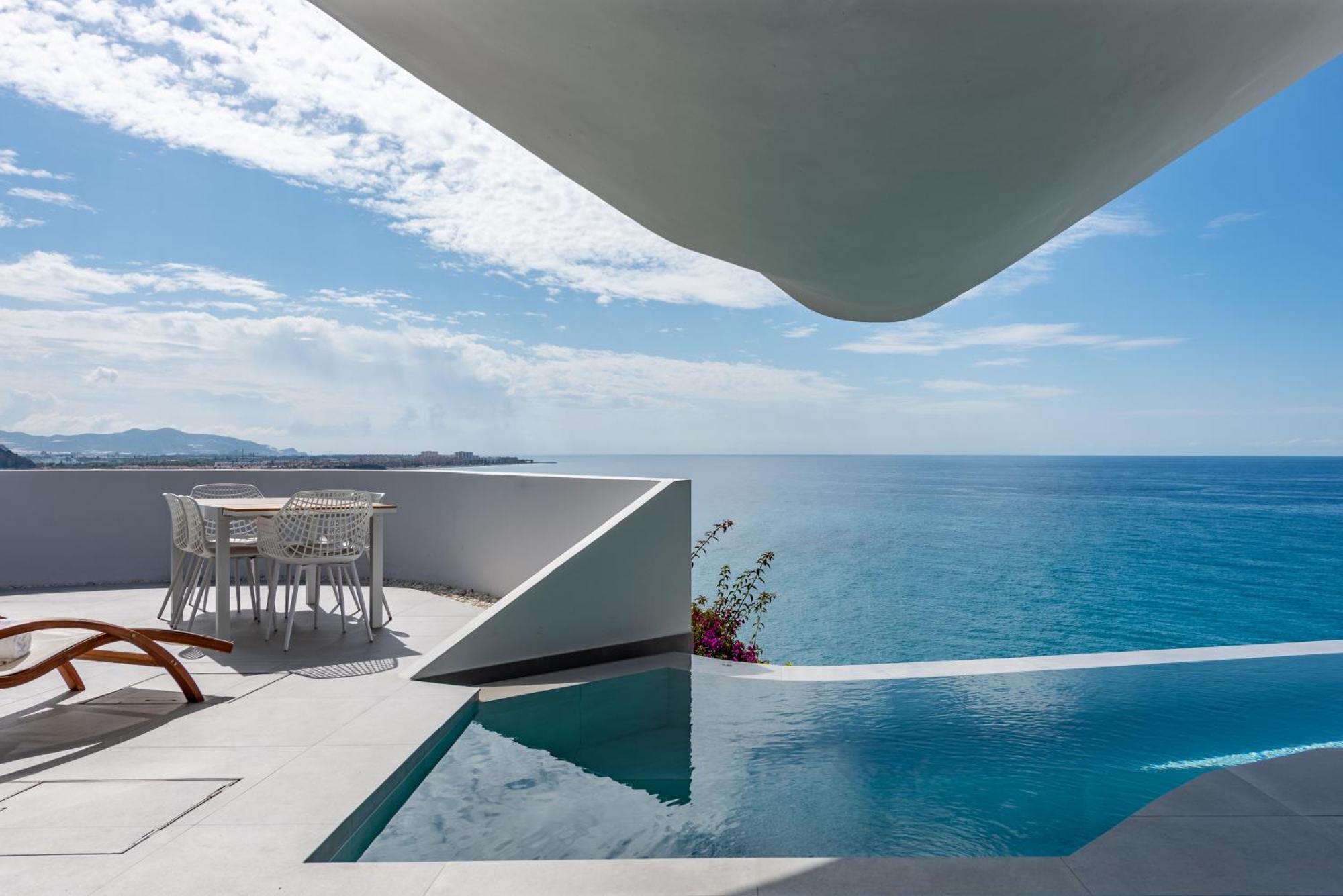 Rentitspain Casa Del Acantilado Piscina Climatizada Salobreña Esterno foto