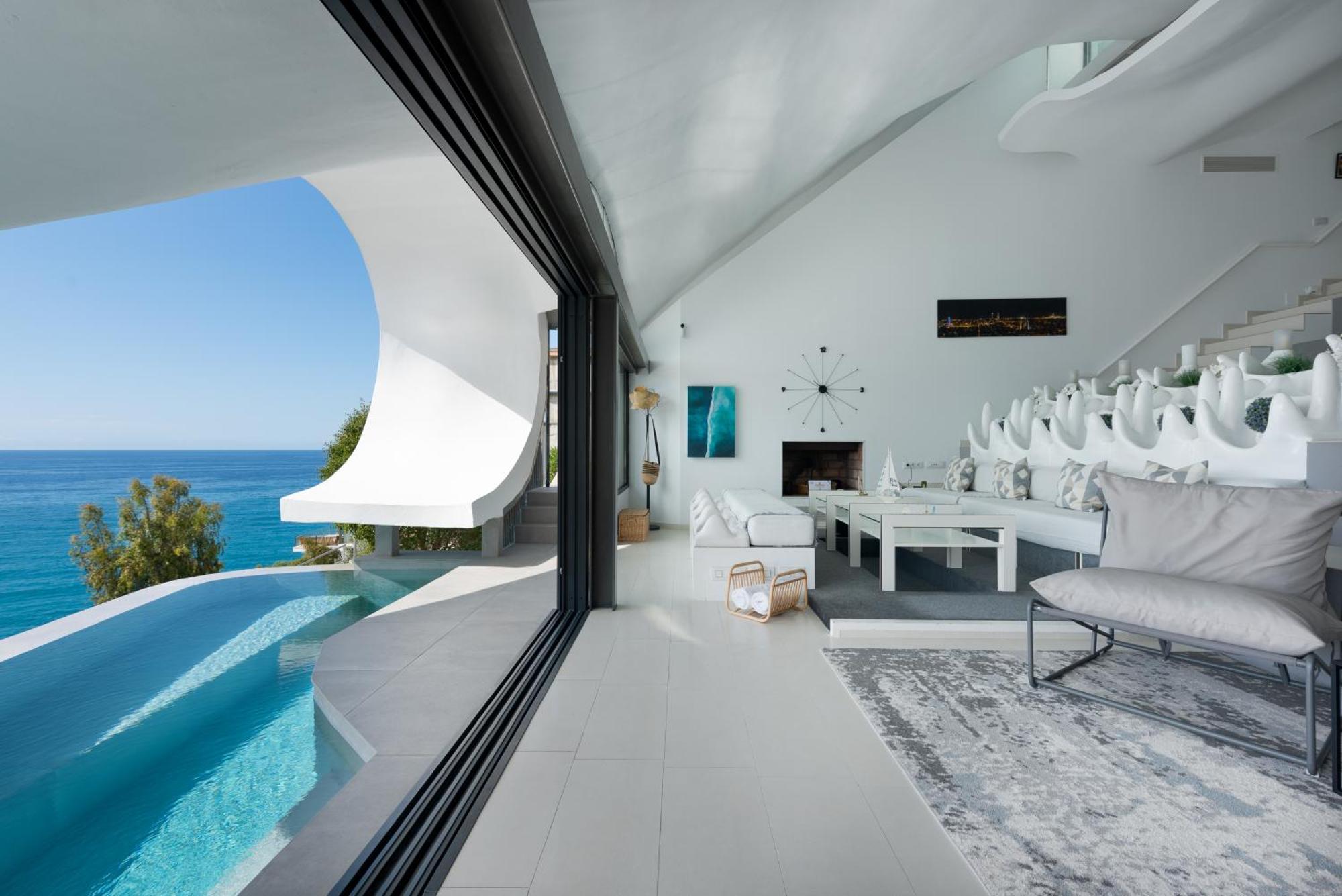 Rentitspain Casa Del Acantilado Piscina Climatizada Salobreña Esterno foto