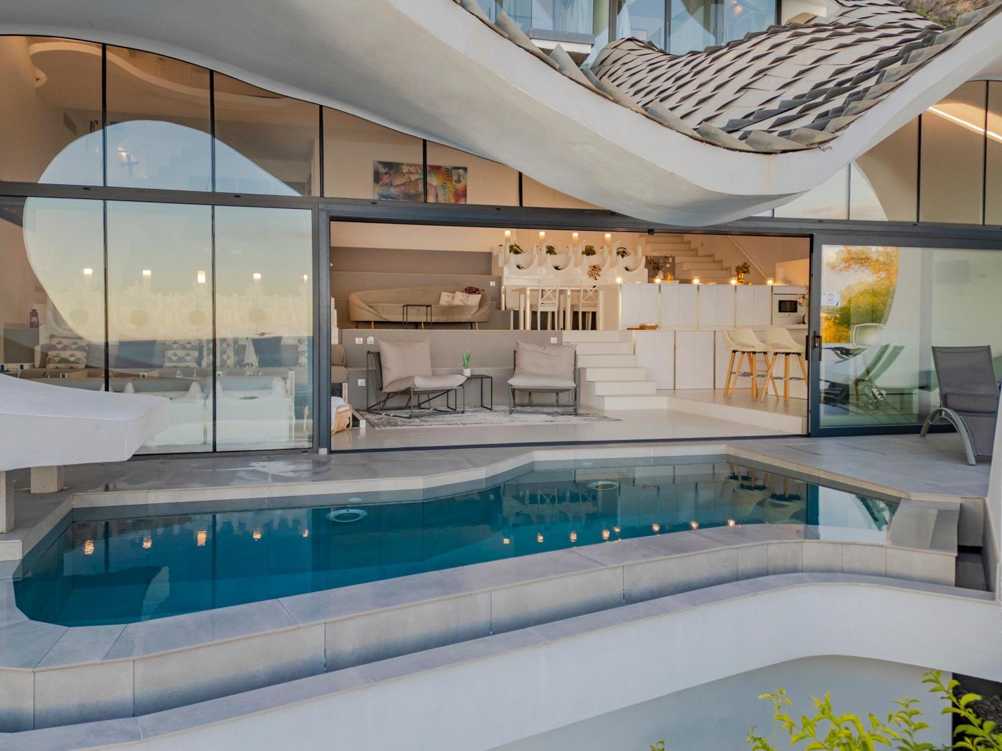 Rentitspain Casa Del Acantilado Piscina Climatizada Salobreña Esterno foto